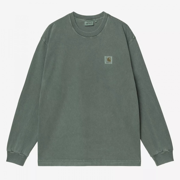 Carhartt Wip L/S Vista T-Shirt Dark Scarab garment dyed I030779
