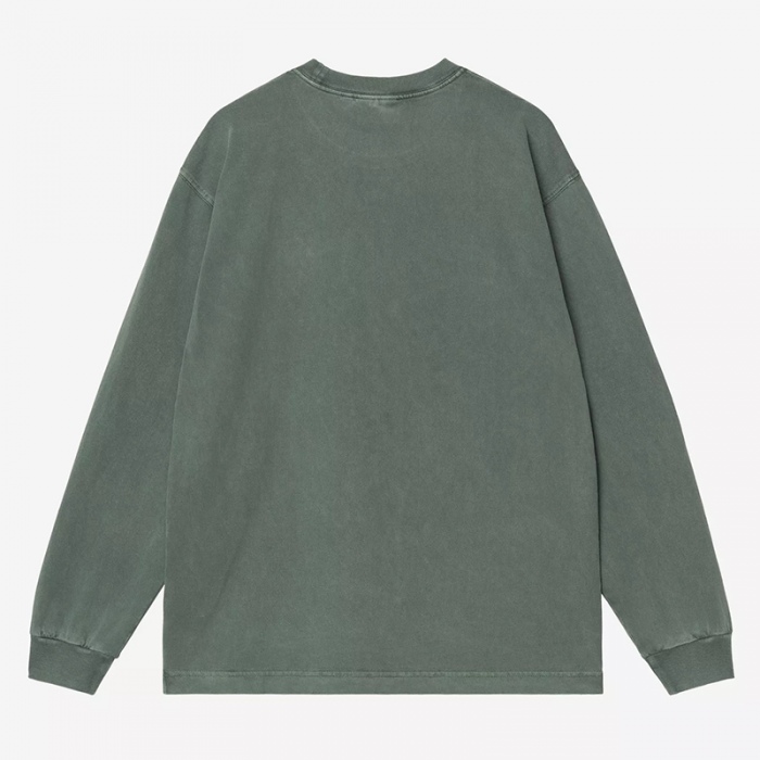 Carhartt Wip L/S Vista T-Shirt Dark Scarab garment dyed I030779