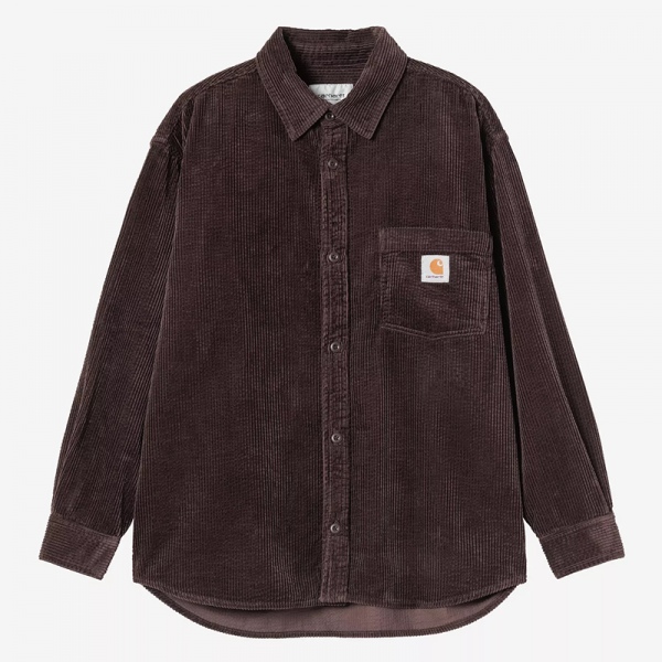 Carhartt Wip L/S Loyde Shirt Palisander rinsed I037059