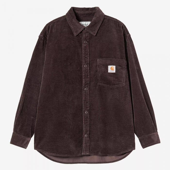 Camisa Carhartt Wip L/S Loyde Shirt Palisander rinsed I037059