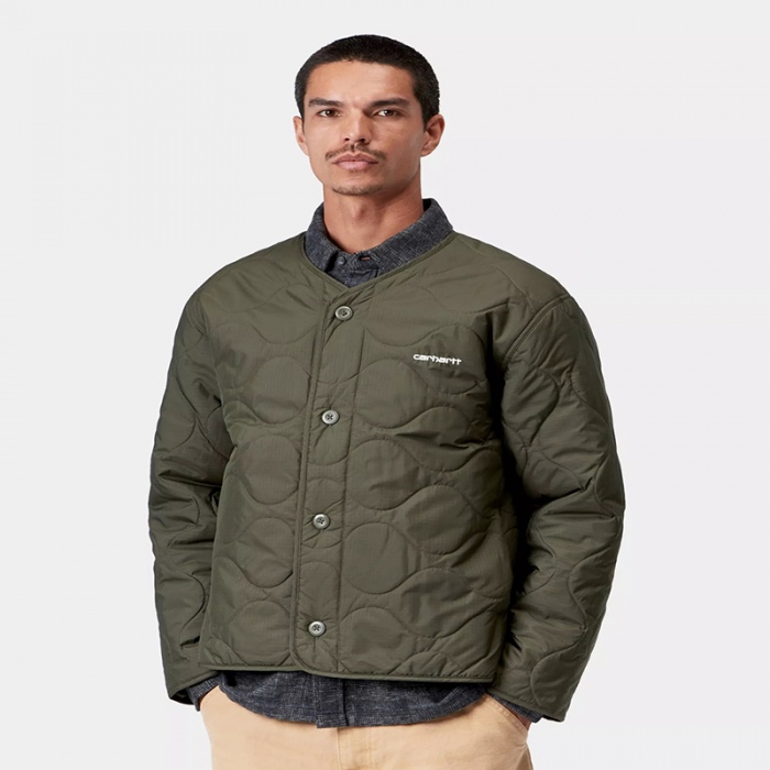 Chaqueta ligera Carhartt Wip Skye Liner Cypress/Wax I037018