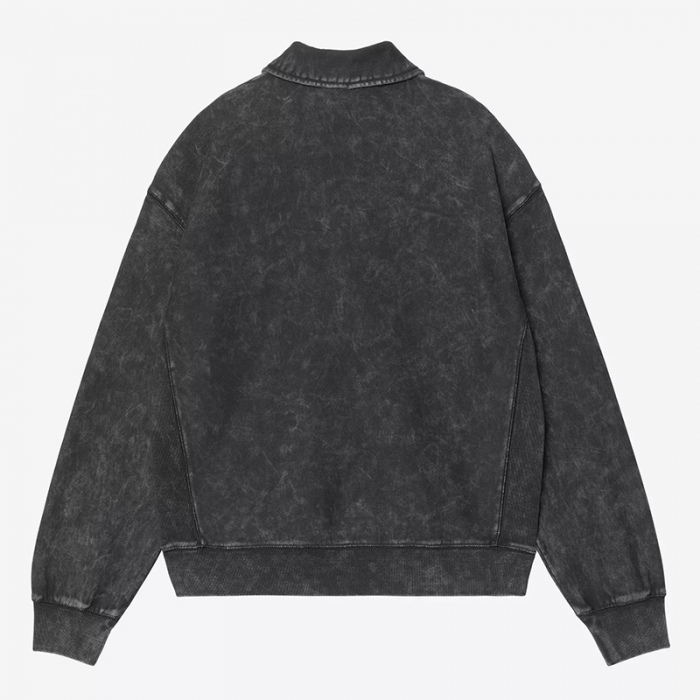 Sudadera Carhartt Wip Lambert Polo Sweat Black moon wash I037105